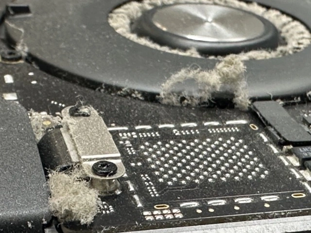 Laptop overheating and cooling system cleaning